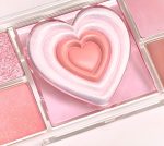 12 Colors Nude Matte Shimmer Eyeshadow, Blusher, Highlighter Palette - High Pigmented All-in-One Palette With Eye Shadow, Blusher, and Heart Shaped 3D Highlighter Shades (Nude Palette) - Image 5