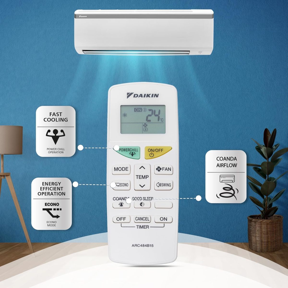 Daikin 0.8 Ton 3 Star, Fixed Speed Split AC (Copper, PM 2.5 Filter, 2022 Model, FTL28U, White) - Image 6