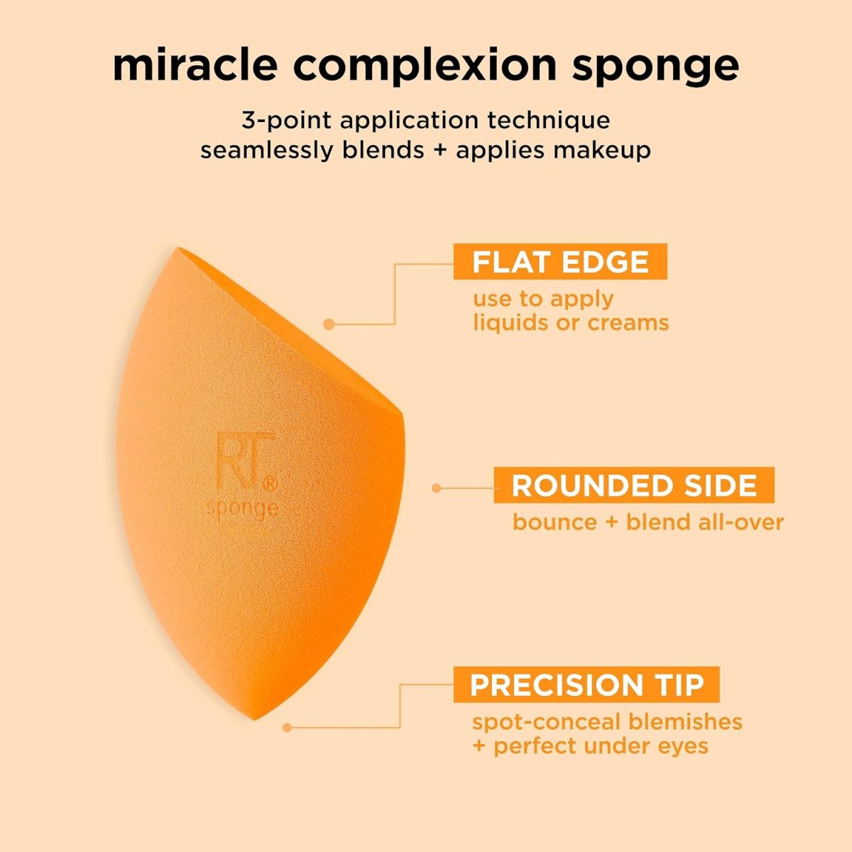 Real Techniques Miracle Complexion Sponge with Travel Sponge Case - Image 5