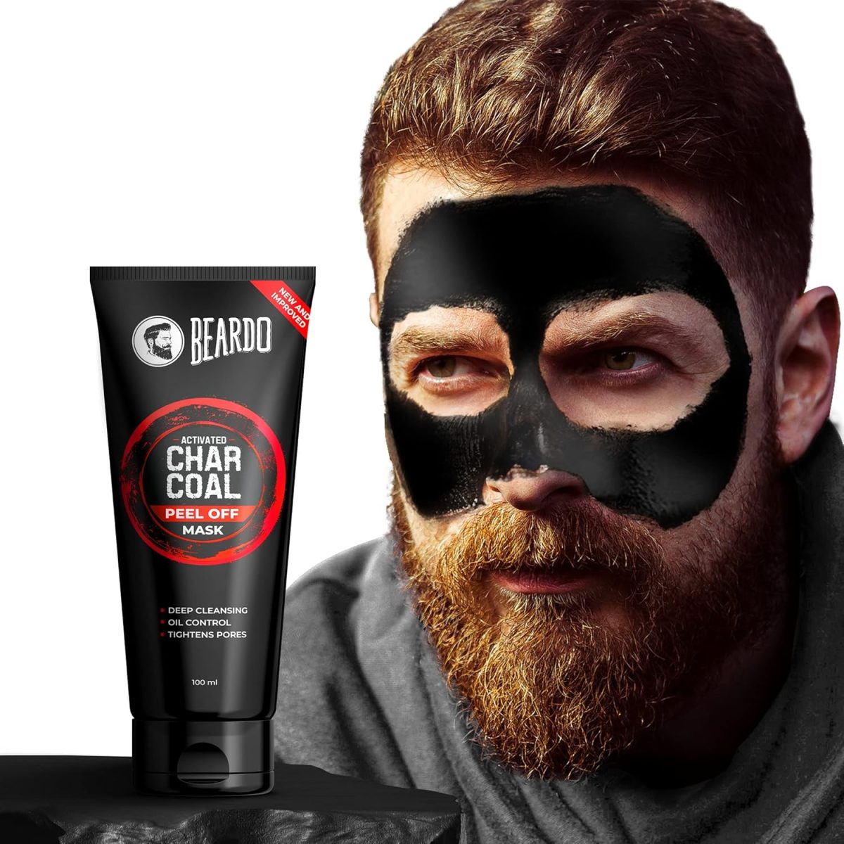 Beardo Charcoal 4-in-1 Giftset for Men | Complete Face & Body kit, pack of 4 (Facewash, Peel-off mask, Scrub, Soap) | Rakhi Gift for Brother | Gift for boyfriend | Gift for Men | Gift for Brother - Image 7