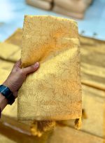 HMP Fashion Women Nita Ambani Saree Gold | Banarasi Tissue Silk Saree With Zari Weave Pallu | Blouse Piece - Image 3