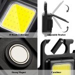 Desidiya® 800 Lumen Rechargeable COB Keychain Work Light with 3 Lighting Modes, Magnetic Base, Keyring LED Torch Keychain Flashlights Mini Work Light for Workshop, Repairing, Emergency - Image 5