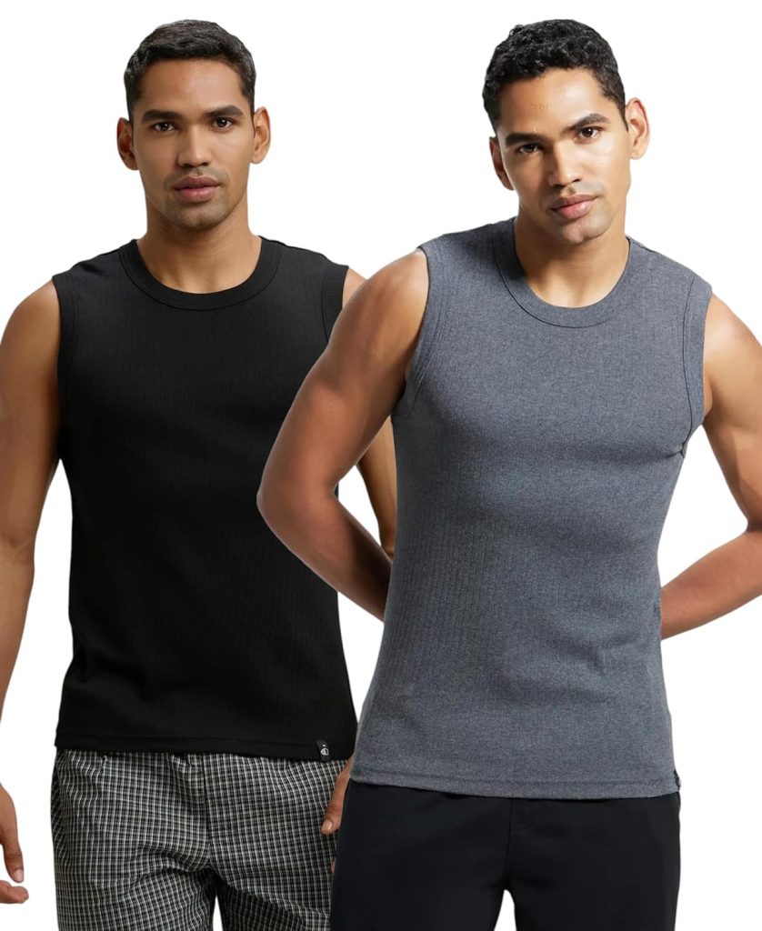 Jockey Men's Solid Regular Fit Vest