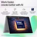 HP Envy x360, Intel Core Ultra 7-155U AI Laptop (16GB RAM, 512GB SSD) Touchscreen 2-in-1, IPS, WUXGA, 14"/35.6cm, Win 11, MS Office 2021, Silver, 1.39Kg, Integrated Graphics, 5MP IR Camera, fc0106TU - Image 3