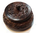 Master Arts Wooden Sindur Dabbi Box for Women - Kumkum Box (Pack of 2), Size 3.5 inch, Shisham Wood Carving Work - Image 4