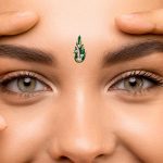 Comet Busters Peacock Multicolor Handcrafted Bridal Bindis For Women (BIN010)(15mm) - Image 8