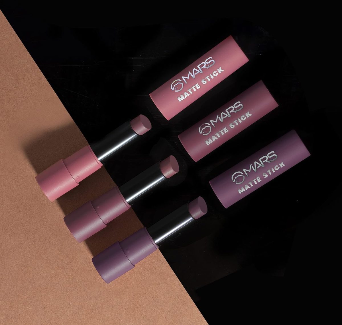 Mars Matte Lipstick Box Set of 3 (Plums-03)