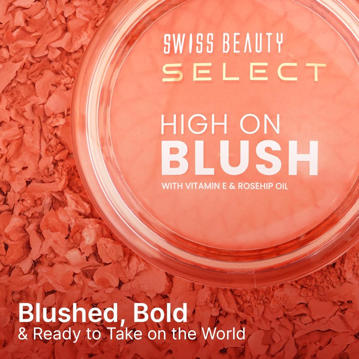 Swiss Beauty Select High on Blush with Natural Matte Finish | Long- Lasting & Non Transferrable stay | Enriched with Vitamin E & Rose oil | Shades- Burnt Rose, 8gm | - Image 2