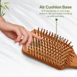 IMECO Wooden Hair Paddle Brush for Women & Men | Soft Bristles for Scalp Circulation & Hair Growth | Bamboo Hair Brush | Pain Free Hair Detangling | Hair Styling, Blow Drying, Non Static - Image 2