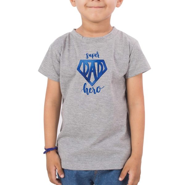 FADE COLLECTION - Super Dad Hero Kids T-Shirt (Boys/Girls)