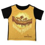 Lion King by Wear Your Mind Boy's Plain Regular fit T-Shirt (DLK0011.2_Yellow 13-14 Years)
