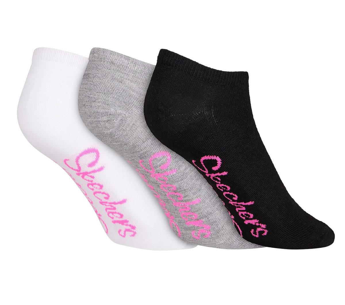 Skechers MEN'S 3PK WOMEN NON TERRY NO SHOW (S20006ID-WBGY_M) - Image 2