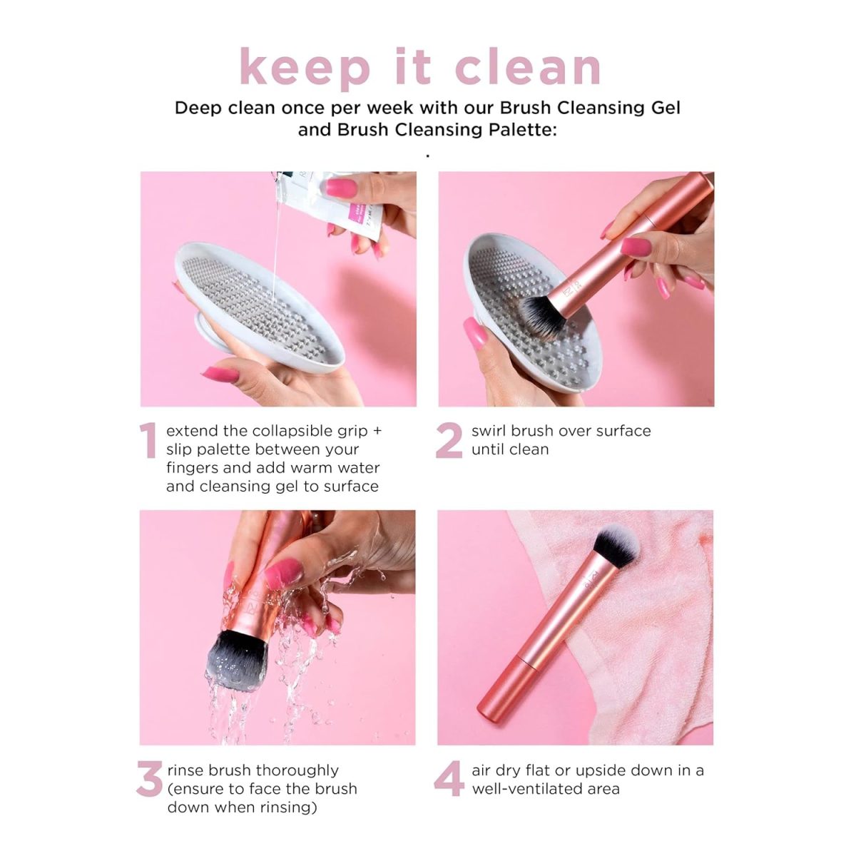 Real Techniques Dual-Ended Brow Brush, For Shaping & Filling, Travel-Friendly Spoolie, Blend Natural, Full, or Laminated Brows, Luxury Applicator, 1 Count - Image 10
