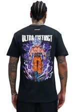 PeaceOut Anime Printed T-Shirt, Goku Design, Black, Men's - Image 3