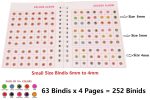 THANU'S CRAFT Multicolor stone bindis Kumkum Forehead pottu sticker Bindiya Small bindi book for women (252 Stone Bindis Booklet small) - Image 2