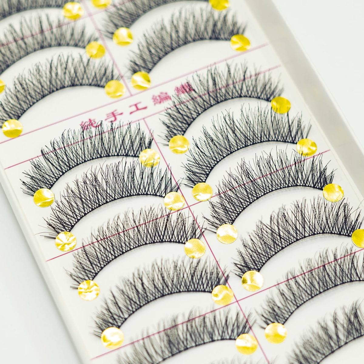 YUISI 10 Pairs of False Eyelashes, Eyelashes Natural Look Reusable, Wispy Handmade Fake Eyelashe, 3D Fluffy Lashes for Bridal & Festivals (Black-M14) - Image 6