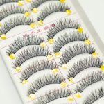 YUISI 10 Pairs of False Eyelashes, Eyelashes Natural Look Reusable, Wispy Handmade Fake Eyelashe, 3D Fluffy Lashes for Bridal & Festivals (Black-M14) - Image 6