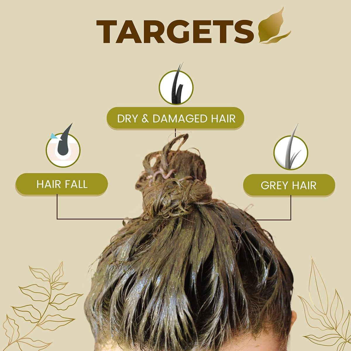 Ozone Henna Hair Conditioner |Men & Women | Ideal For Strong and Damaged Hair ,Shine & Nourish | Enriched with Bhringraj, Amla & Reetha | Paraben, Chemical & Sulphate Free - 100 g (Pack of 3) - Image 4