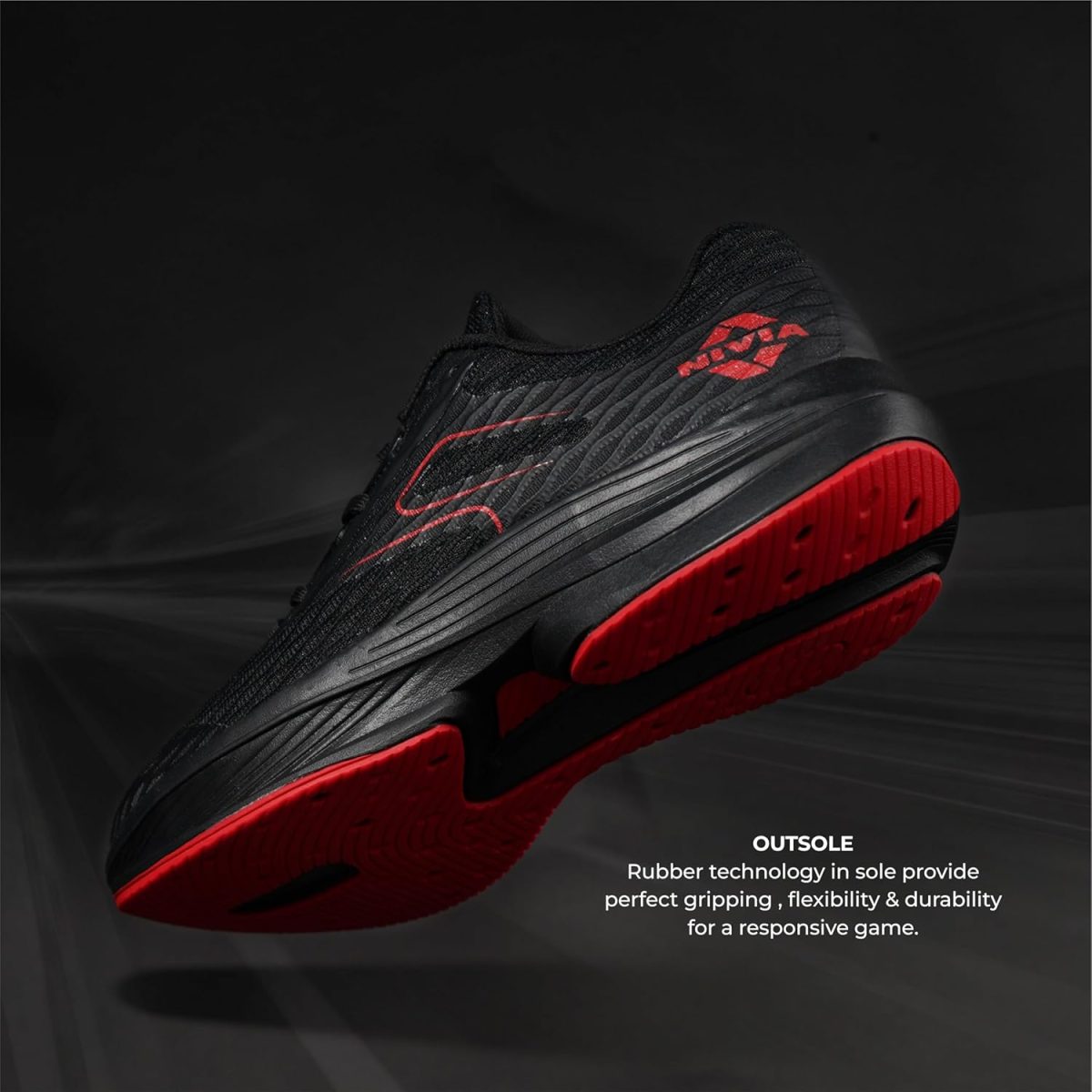 Nivia Breeze Training Shoes for Men, Lightweight Lace‑Up Knit Upper, Duo‑Foam Comfort Midsole, Textured Rubber Outsole, Ideal for Gym, Running & Cross‑Training - Image 4