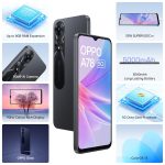 Oppo A78 5G (Glowing Black, 8GB RAM, 128 Storage) | 5000 mAh Battery with 33W SUPERVOOC Charger| 50MP AI Camera | 90Hz Refresh Rate | with No Cost EMI/Additional Exchange Offers - Image 2