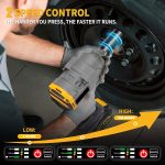 STARQ Heavy Duty 21V Cordless Impact Wrench with 2 Batteries | 2 Variable Speed | Build-In LED Lights | Forward & ReverseSwitch | Yellow - Image 3