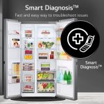 LG 688 L Frost-Free Smart Inverter Compressor Side-By-Side Refrigerator (GC-B257KQDV, Dark Graphite Steel, Multi Digital Sensors and Express Freezing, 2022 Model) - Image 7