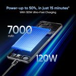 realme GT 7T (IceSense Black,12GB+256GB) | MediaTek D8400 MAX | Strongest Battery Combo 7000mAh + 120W | AI 4K 60FPS Travel Camera | 360° Cooling IceSense Design with Graphene | 6000 nits Display - Image 5