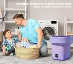 Drumstone [𝟏𝟓 𝐘𝐄𝐀𝐑𝐒 𝐖𝐀𝐑𝐑𝐀𝐍𝐓𝐘] Mini Washing Machine Foldable, Portable Laundry Tub, Compact Washer for Baby Clothes, Underwear & Small Items – Perfect for Apartments - Image 7
