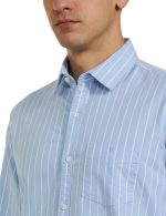 Van Heusen Men's Casual Oxford Stripes Shirts| Effortless Ironing | Superior Fit - Image 3