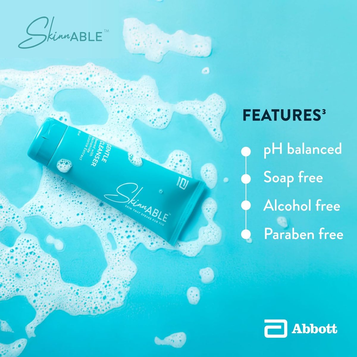 Skinnable Abbott Gentle Cleanser With Niacinamide, Licorice Glycolic Extract, Glycerin, Glyceryl Laurate, Lactic Acid, Ph Balanced, Paraben Free, Soap Free, Anti-Acne Facewash For Women & Men 100Ml - Image 7