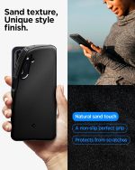 Spigen Essential Sand Blast for Samsung Galaxy M36 5G / F36 5G Case, Galaxy M36 5G / F36 5G Back Cover - Matte Black - Image 3