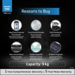 Voltas Beko, A Tata Product 9 Kg 5 Star Fully-Automatic Top Loading Washing Machine (2025 Model, WTL9006UEA / OBS1060, Grey, Double Waterfall Technology) - Image 2