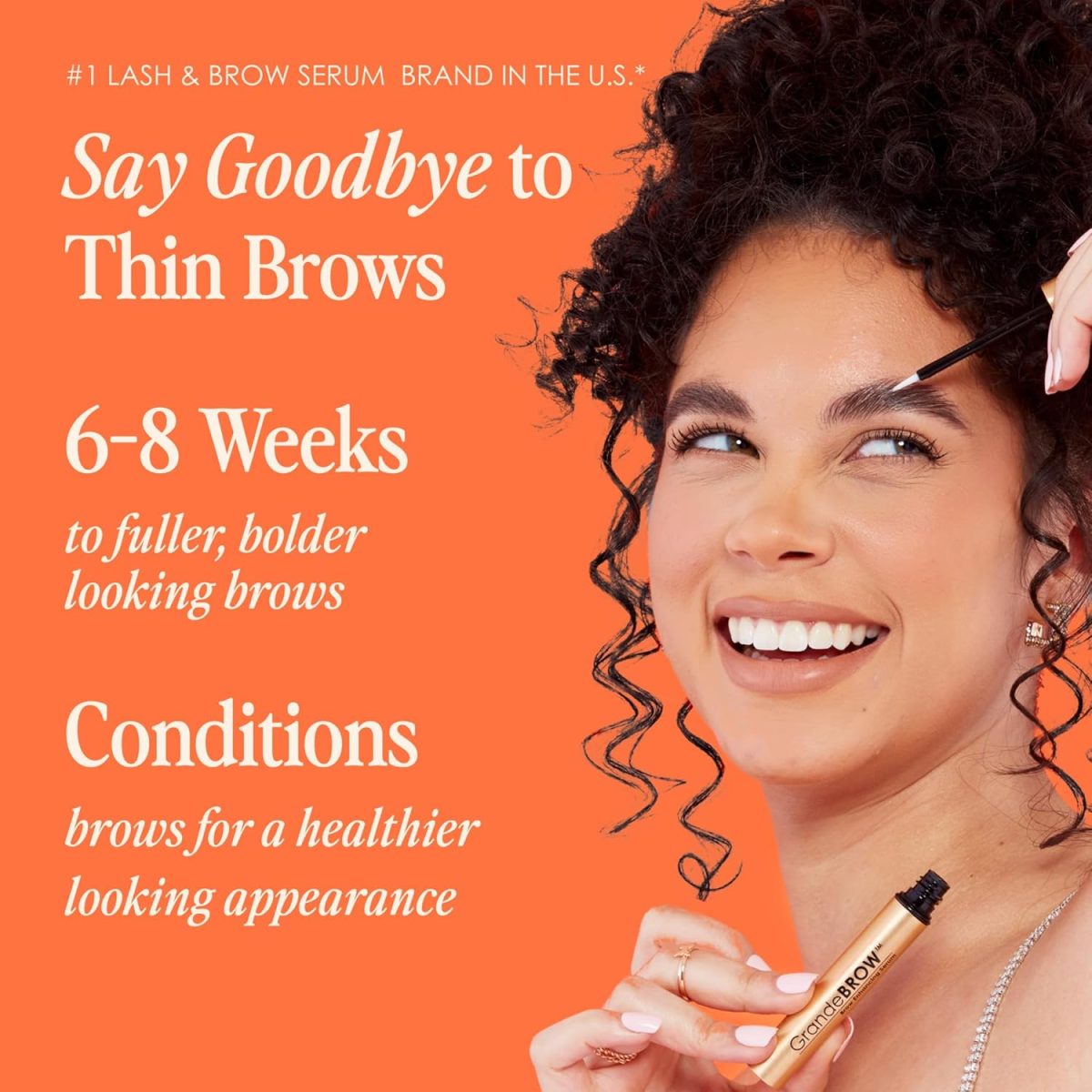 Grande Cosmetics GrandeBROW Brow Enhancing Serum, 8 Week Starter Supply, 1.5mL - Image 3