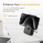 Ambrane MagSafe Wireless 10000mAh Fast Charging Power Bank with Mobile Stand, Strong Magnet, 22.5W Output for iPhone 12 & Above, Android & Other Qi Enabled Device + Magnetic Ring (Mount, Blue) - Image 7