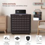 BUILDSKILL 100Kg Load Capacity Inverter Trolley for Home | 360° Rotating 5 Wheels | Easy Assembly Inverter Stand | Large Size Inverter Battery Stand for Home | Strong Build Inverter Box (Brown) - Image 5