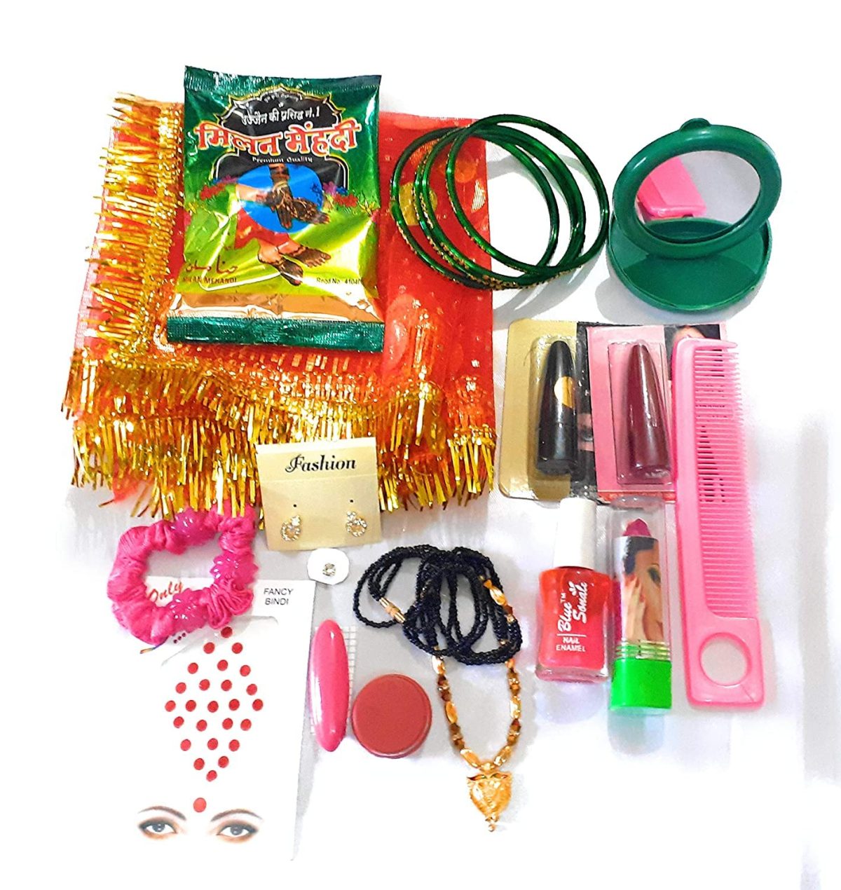 Krushnesh Creations MATA ka Shringar Hartalika Teej Karwa Choth Navratri Pooja Samagri Kit