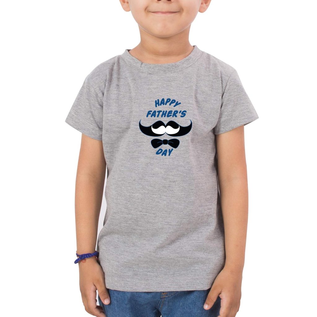 FADE COLLECTION - Happy Fathers Day Beared Kids T-Shirt (Boys/Girls)