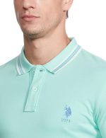 U. S. POLO ASSN. Men's Solid Slim Fit Polo Shirt - Image 3