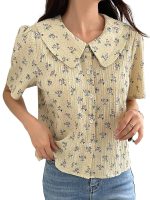 GRECIILOOKS Oversized Shirt for Women – Korean Casual Short Sleeve Loose Fit Top | Plus Size Summer Wear for Girls & Women