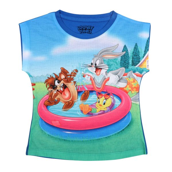 Looney Tunes by Wear Your Mind Girl's Regular Fit T-Shirt