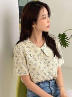 GRECIILOOKS Oversized Shirt for Women – Korean Casual Short Sleeve Loose Fit Top | Plus Size Summer Wear for Girls & Women - Image 9
