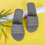 MIFUZI Men Home Slippers Open Toe Slides Slip on Comfortable Sole Lightweight Anti Skid Indoor Bedroom Room Indoor House Cloth Soft Slippers for Men - Image 2