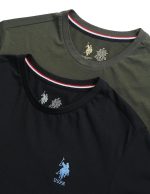 U.S. POLO ASSN. Men's Cotton Regular Fit Crew Neck Embroidered Logo I633 Lounge T-Shirt - Pack of 2 - Image 6