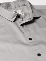 Dennis Lingo Men's Cotton Solid Slim Fit Casual Shirt with Pocket, Full Sleeve Shirt for Formal & Casual Wear - Image 2