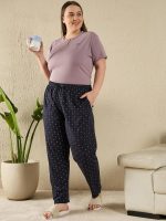 CUPID Women's Plus Size Cotton Printed Pajamas, Nightwear, Lounge Wear, Walk Wear Lowers, Regular Fit Track Pants for Ladies_M to 7XL - Image 4