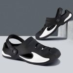 BRUTON Extra Soft Men's Classic Casual Sandals/Clogs Adjustable Back Strap | Lightweight & Comfortable | Stylish & Non-Slip | Waterproof & Everyday Mules for Men & Boys - UK 10 Black - Image 2