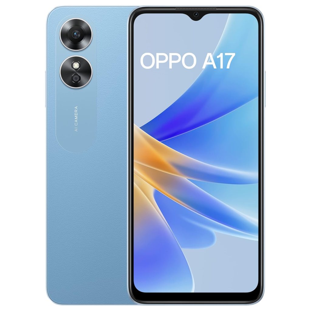 Oppo A17 (Lake Blue, 4GB RAM, 64GB Storage) with No Cost EMI/Additional Exchange Offers