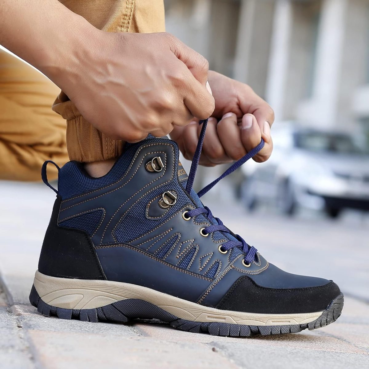 Bacca Bucci Men Lace Up Hiking Boot - Image 4