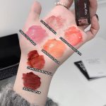 Gege Bear Sweetheart Lip Glaze | 6 Glossy Lip Colors with Heart-Shaped Cap | Korean Style Translucent Lip Gloss for Women | Lightweight Lip Tint with Moisturizing Formula | Lipstick Combo for Girls | Non-Sticky Glossy Finish (05#ROSE BLACK TEA (Rose), 3g) - Image 2