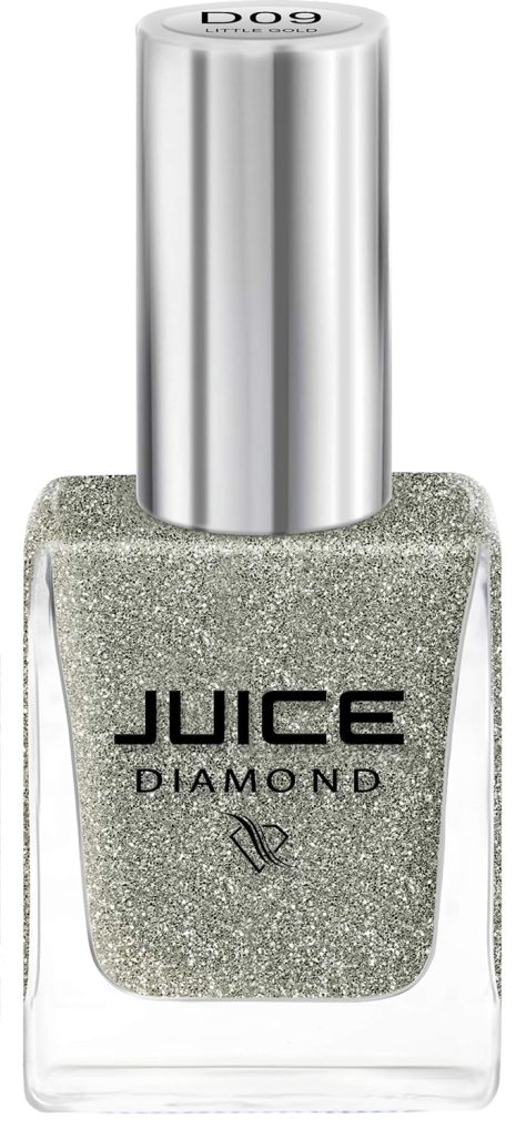 JUICE Quick-dry, 100% Veg & Cruelty Free Nail Paint I Long Lasting, Chip Resistant, Nail Polish for Women, Gel Finish, High Gloss, F&D APPROVED COLORS & PIGMENTS(LITTLE GOLD - D09)